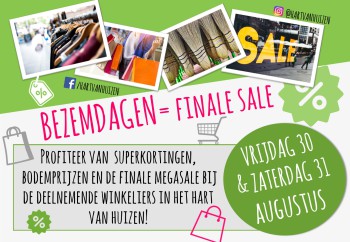 Bezemdagen = Finale Sale! 30 en 31 augustus '24