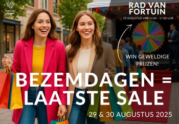 Bezemdagen in Hart van Huizen - op = op! 🛍️ Bezemdagen in Hart van Huizen - op = op! 🛍️